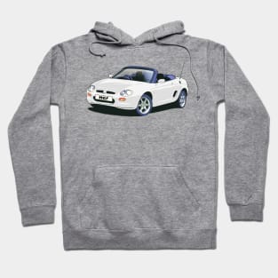 MG MGF Car in White Hoodie